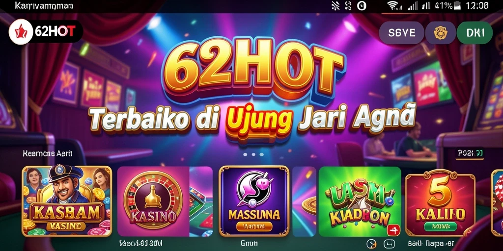 Gameplay menegangkan di 62HOT dengan berbagai pilihan permainan Kasino.
