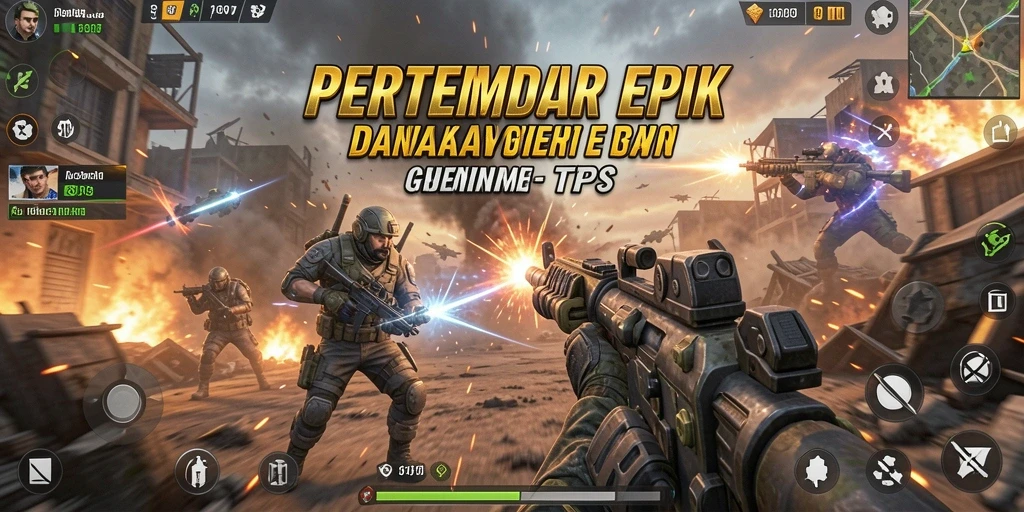 Tampilan gameplay TPS yang mendebarkan di 99RP.