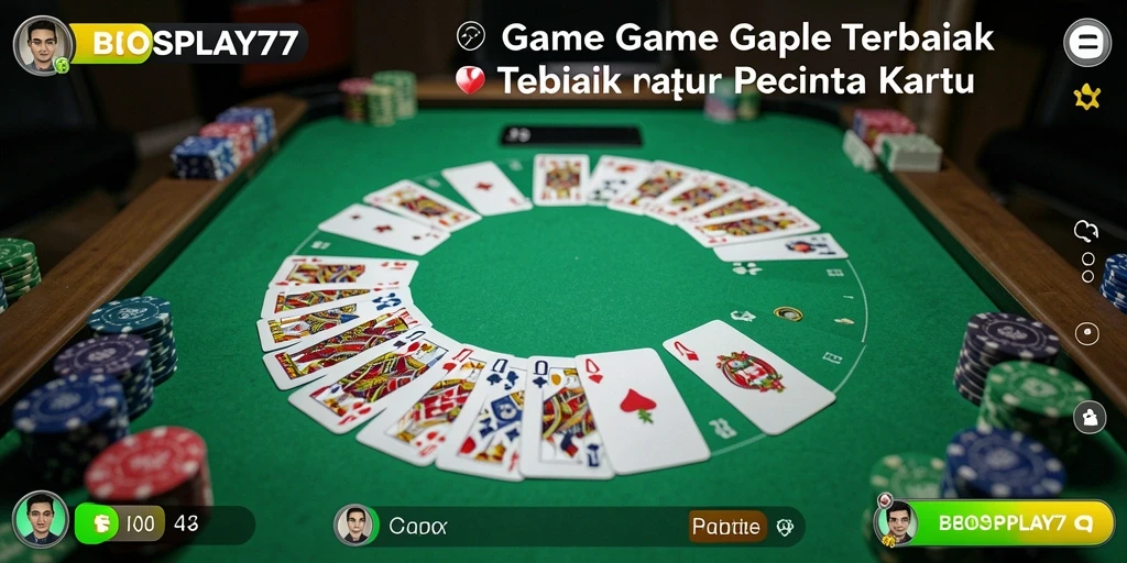Tampilan gameplay Gaple yang menarik di BOSPLAY77.