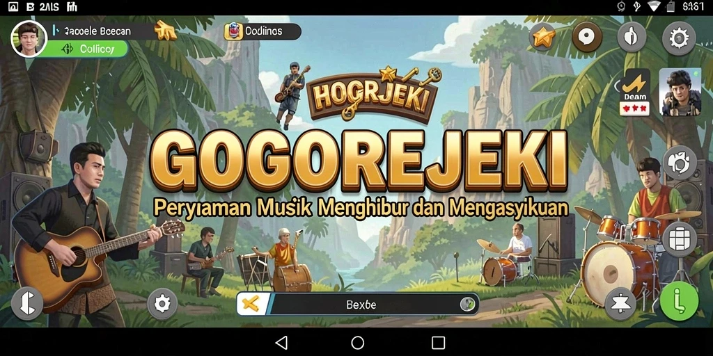 Tampilan gameplay GOGOREJEKI yang menarik dan penuh warna.