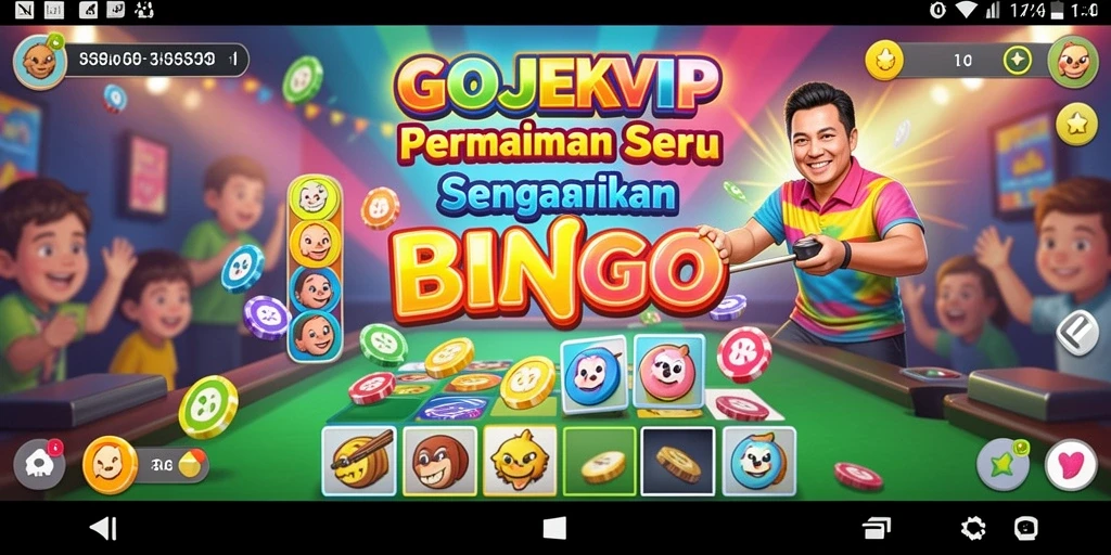 Tampilan menarik dari gameplay Bingo di GOJEKVIP.