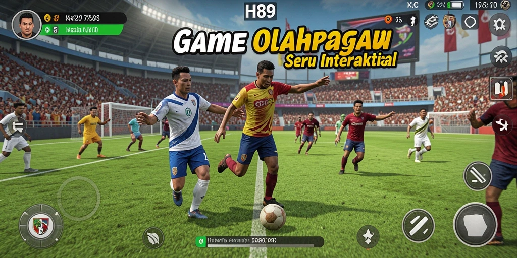 Tampilan gameplay H89 yang penuh aksi di lapangan olahraga.