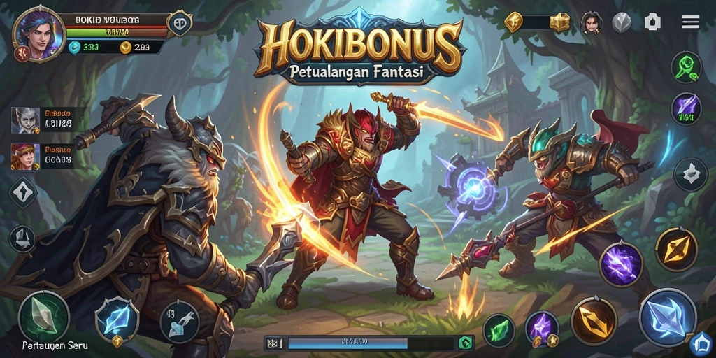 Tampilan gameplay HOKIBONUS yang menarik dan penuh aksi.