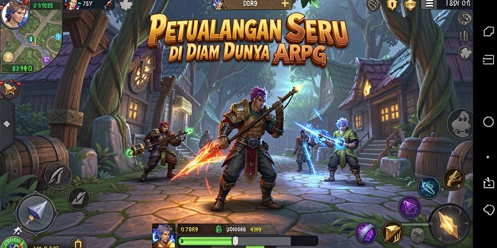 Tampilan utama gameplay ARPG di IDR89 yang menakjubkan dan interaktif.