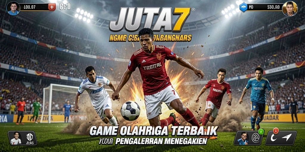 Tampilan gameplay seru dari game olahraga JUTA7 yang menegangkan.