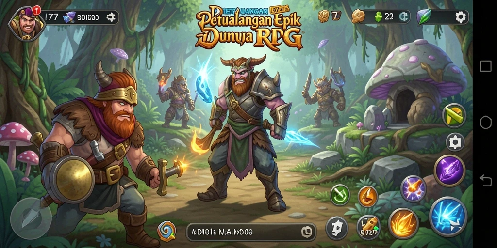 Tampilan gameplay RPG yang mendebarkan dan penuh aksi di L777.