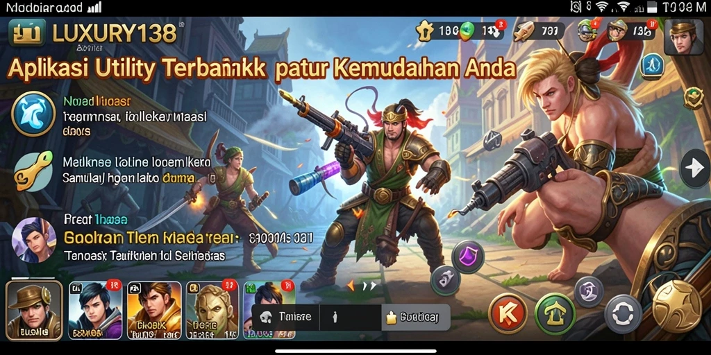 Tampilan antarmuka utama LUXURY138 yang menarik dan fungsional.