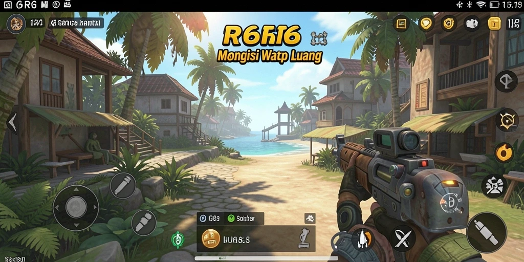 Screenshot dari gameplay R6R6 yang penuh warna dan menyenangkan.