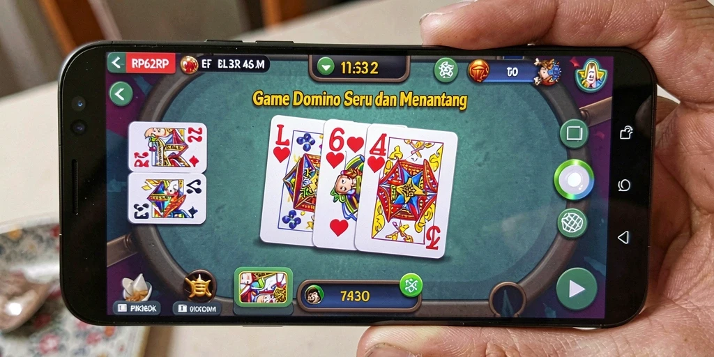 Tampilan gameplay menarik dari RP62RP dengan aksi Domino yang seru.