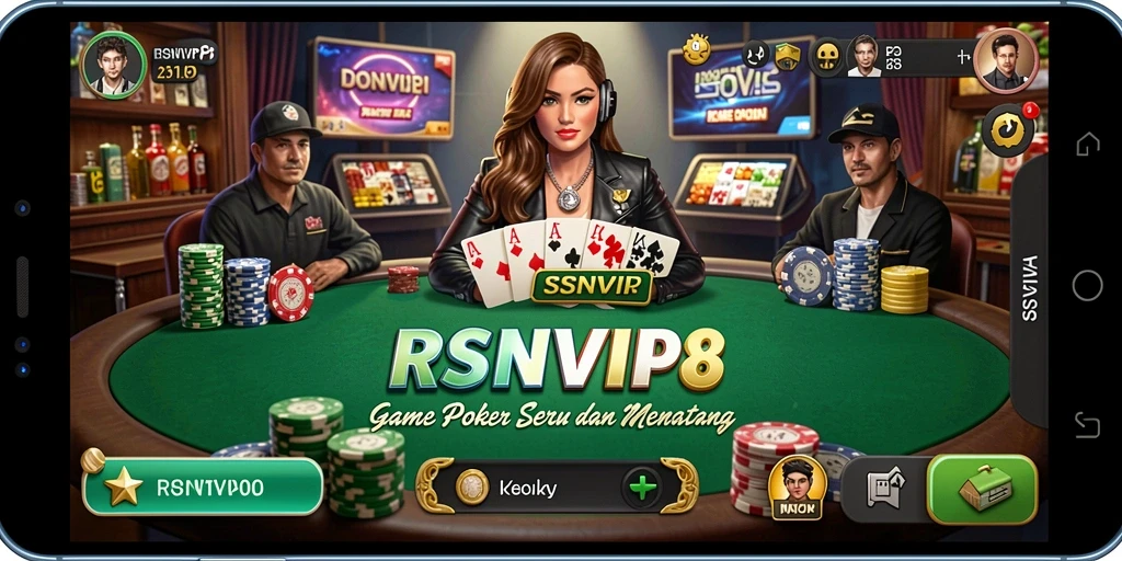Tampilan menarik gameplay poker di RSNVIP8.