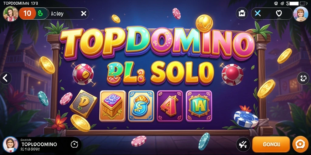 Tampilan gameplay TOPDOMINO yang memukau dan menarik.