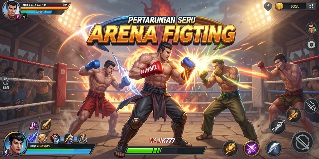 Gameplay WAJIK777 yang mendebarkan dalam pertarungan Fighting.